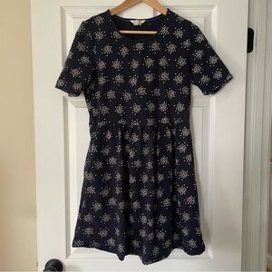 Boden 100% Cotton Navy Mini Dress Size 8